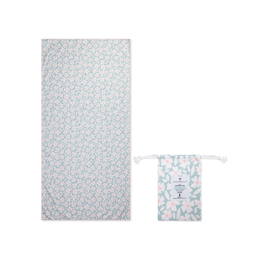 swim-essentials-beach-towel-microfiber-flower-florish-green-wholesale-1