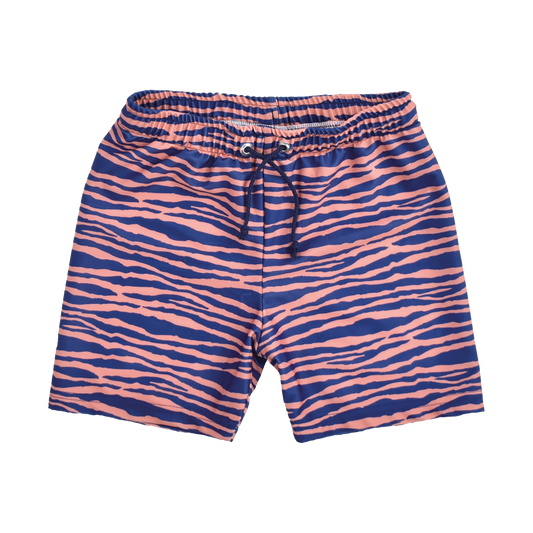 SE UV Zwemboxer Jongens Blauw Oranje Zebra