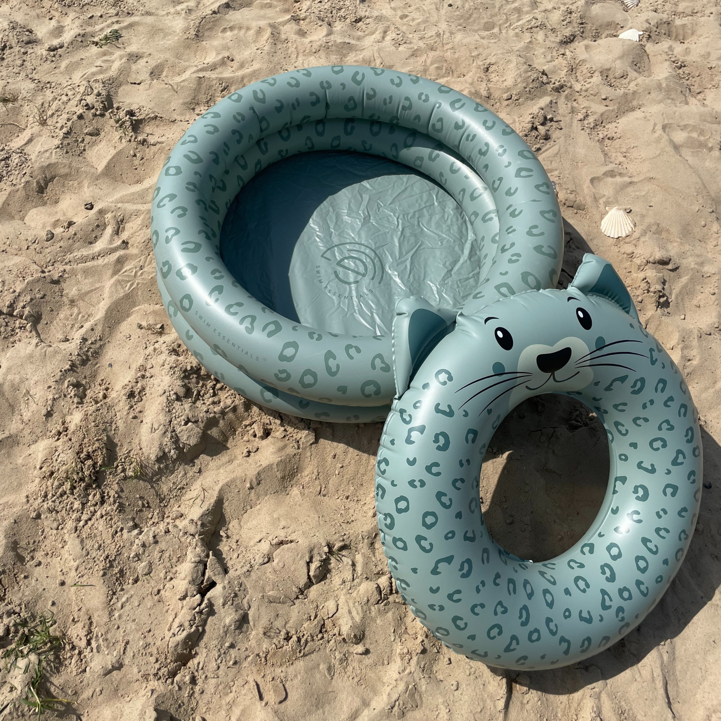 SE Baby Swimming Pool Green Panther Print Ø 60 cm