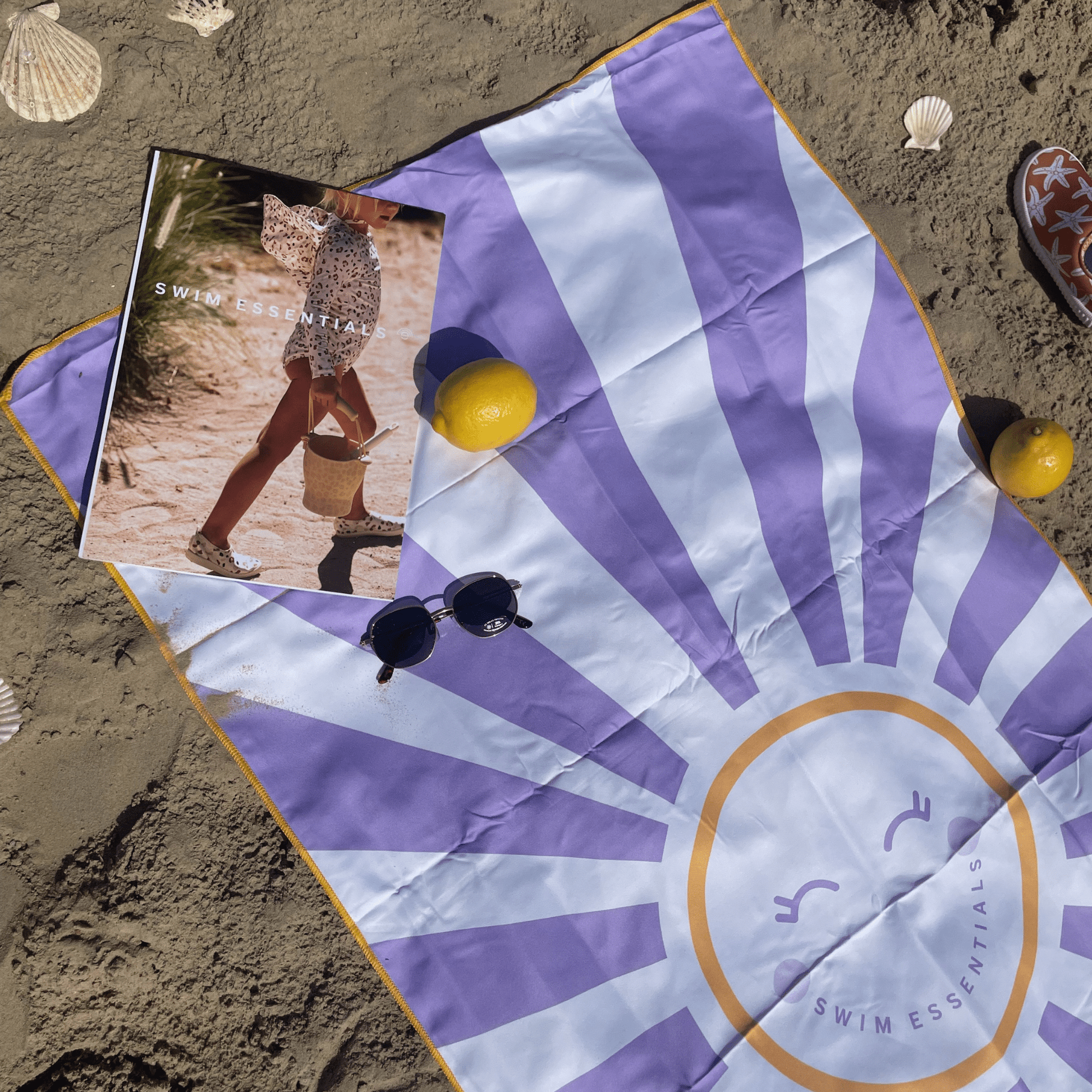 swim-essentials-beach-towel-microfiber-purple-white-happy-sunshine-wholesale-5