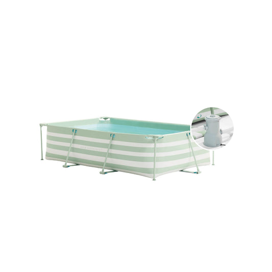 SE Frame pool 260x160x65 cm Green White - with filter pump