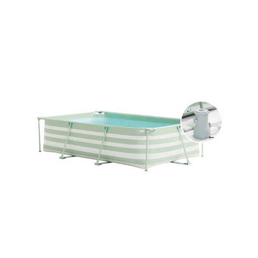 SE Frame pool 300x200x75 cm Green White - with filter pump