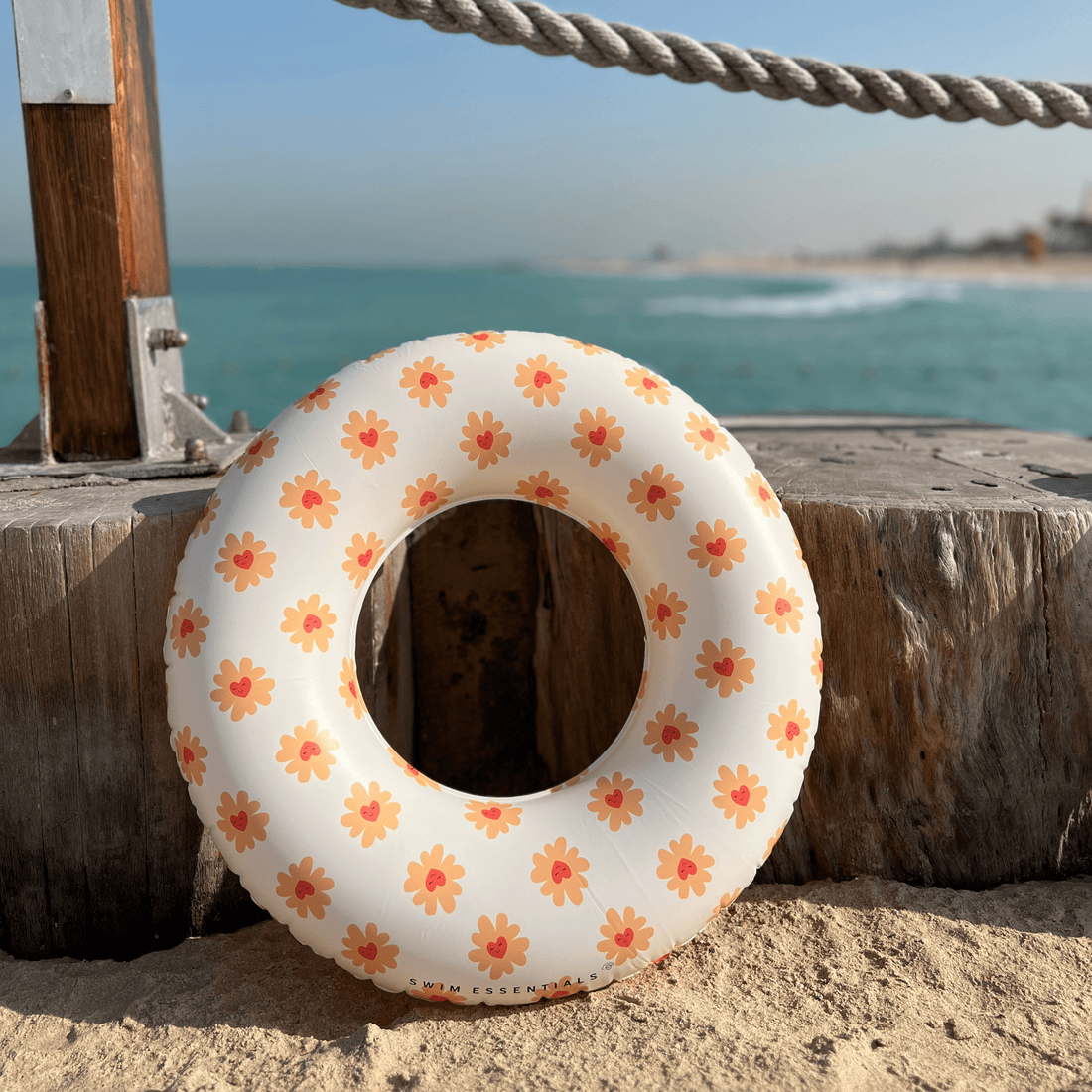 swim-essentials-swim-ring-90-cm-white-flowers-wholesale-2
