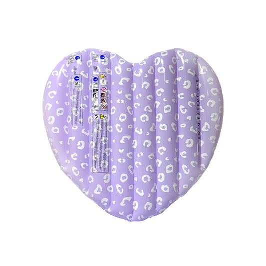 SE Heart Airbed Lilac Panther Print