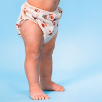 Oh Crab | Rood/Beige Wasbare Zwemluier
