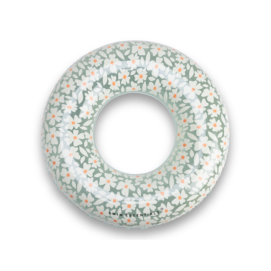 swim-essentials-swim-ring-90-cm-florish-green-flowers-wholesale-1