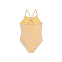 Costume da bagno UV per ragazze giallo Florish