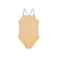 Costume da bagno UV per ragazze giallo Florish
