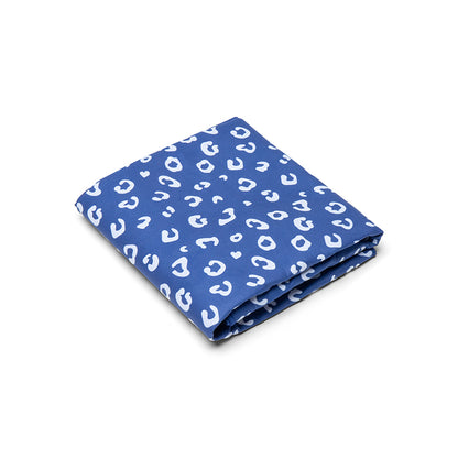 SE Microfiber Towel Blue Panther Print 135 x 65 cm