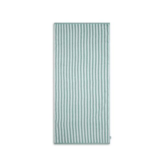 SE Towel Cotton Green White Striped 135 x 65 cm