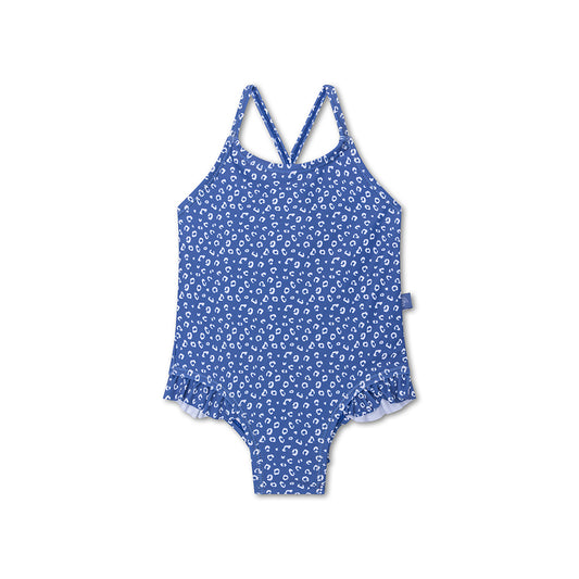 SE UV Girls Swimsuit Blue Panther Print