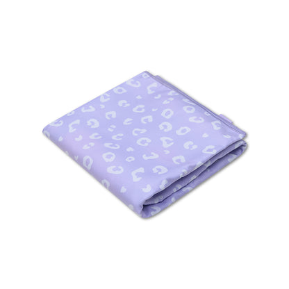 SE Microfiber Towel Lilac Panther Print 135 x 65 cm