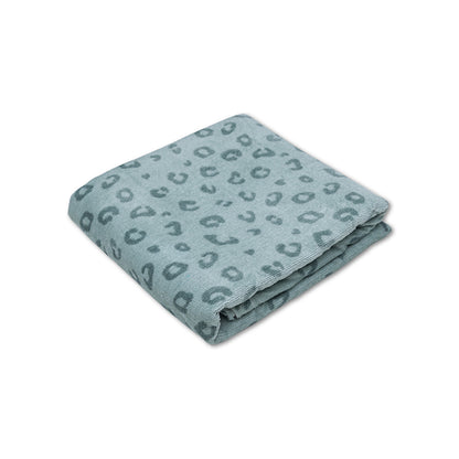 SE Towel Cotton Green Panther Print 135 x 65 cm