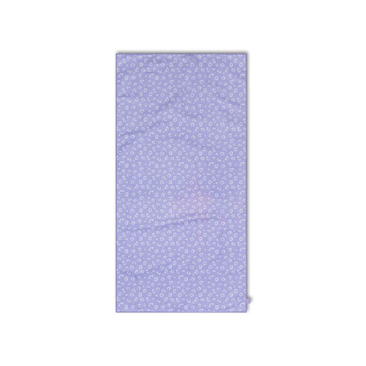 SE Microfiber Towel Lilac Panther Print 135 x 65 cm