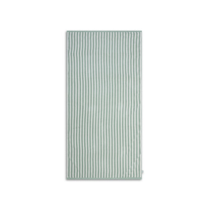 SE Handtuch Baumwolle Grün Weiß Gestreift 180 x 90 cm