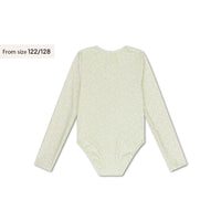 Matcha | Green Girls Swimsuit with Long Sleeves