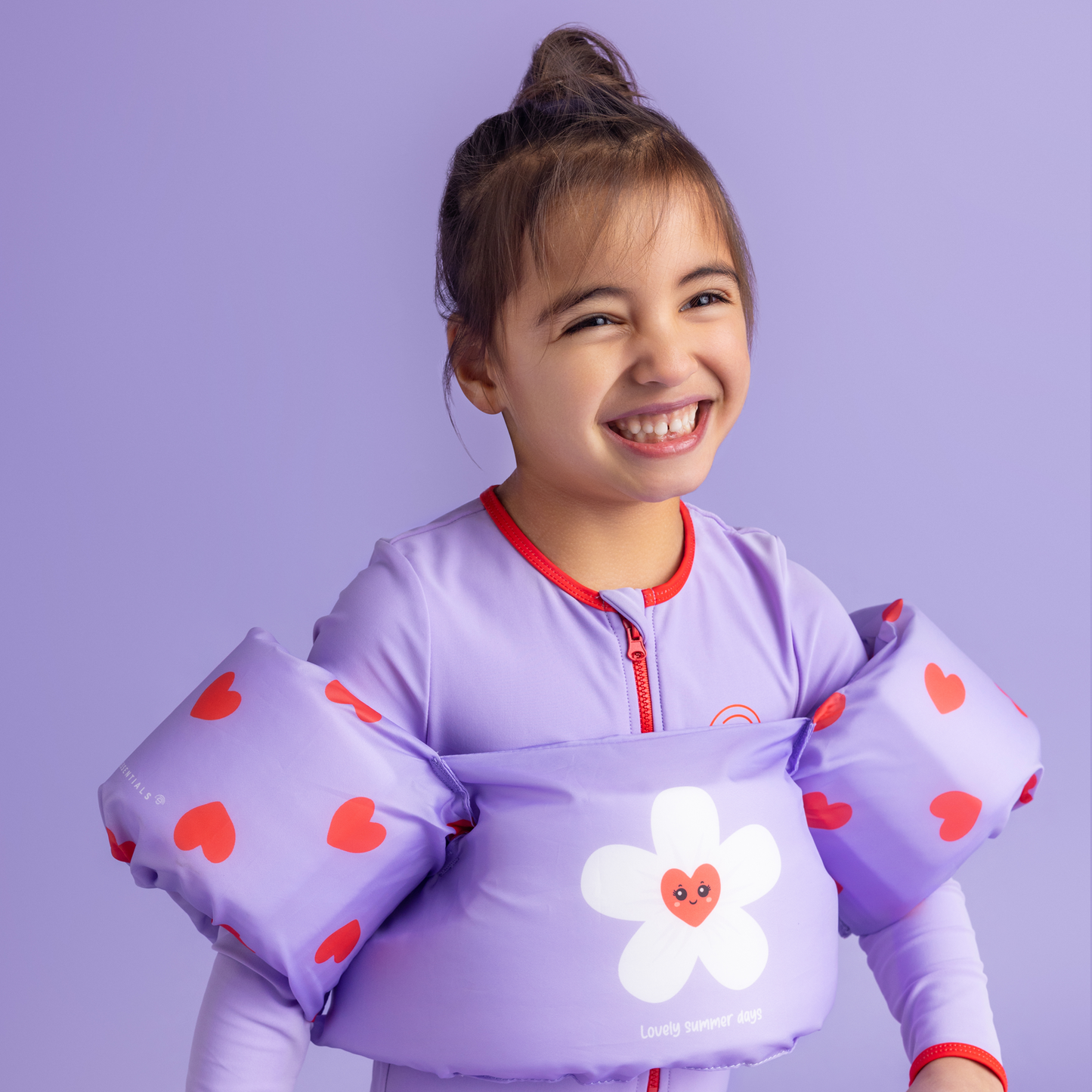 SE Puddle Jumper Lilac Hearts 2-6 years old