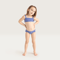 Leopard | Blauw Meisjes UV Bikini