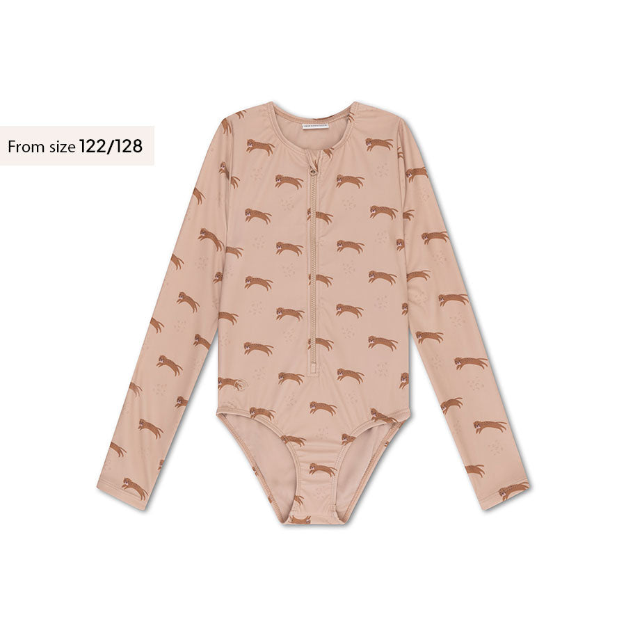 Roamer | Beige Meisjes UV Badpak met lange mouwen