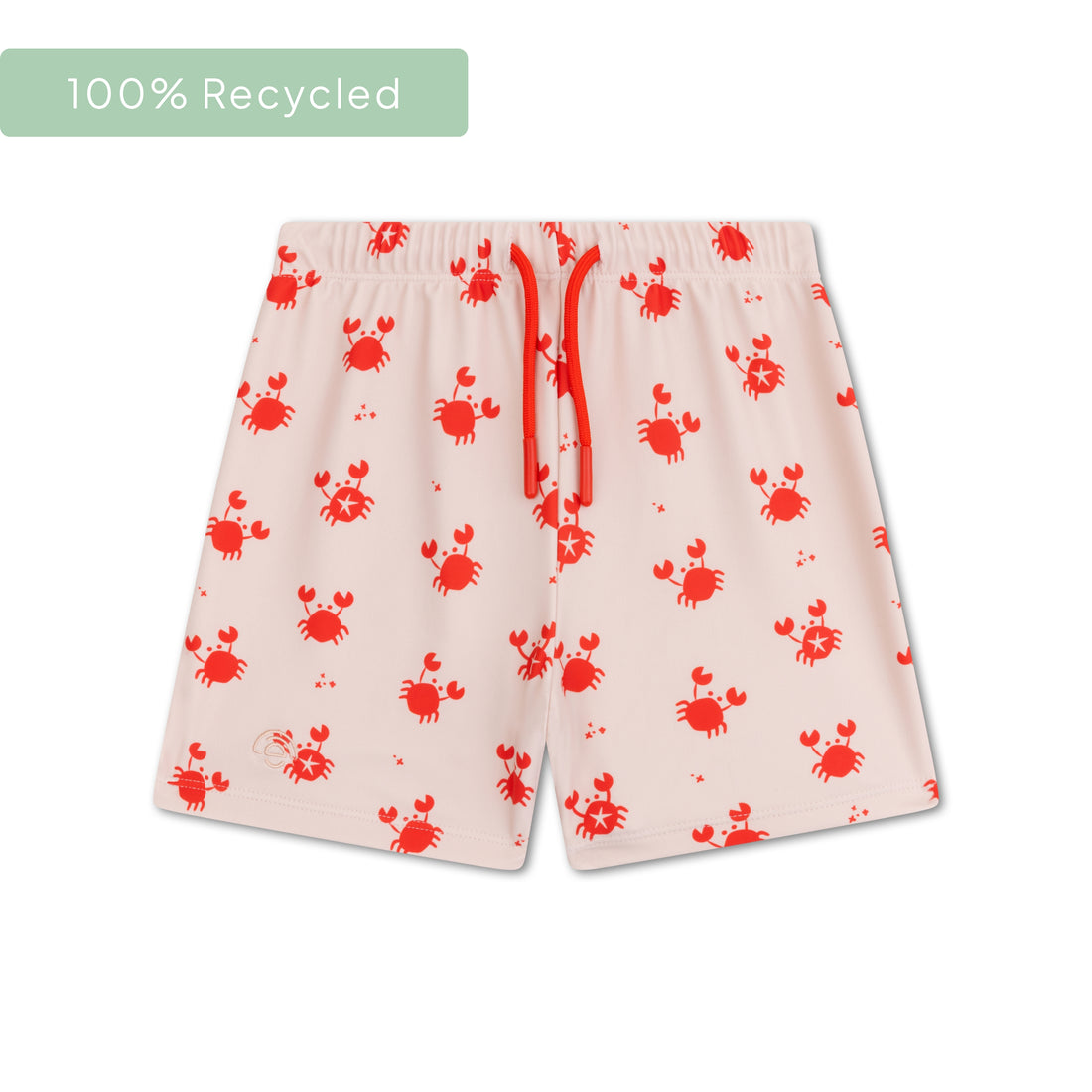 Oh Crab | Beige/Red UV Swim Boxer Boys