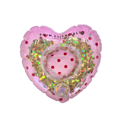 SE Inflatable Cup Holder Pink Heart