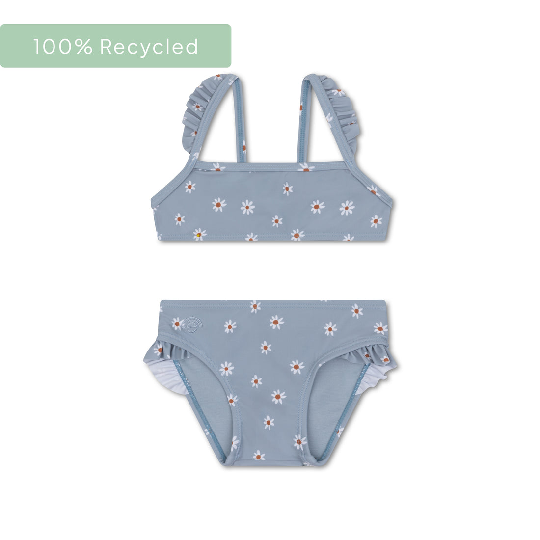 Flor de margarita | Bikini UV azul para niñas
