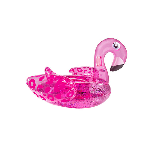 SE Opblaas Flamingo Neon Panterprint XL