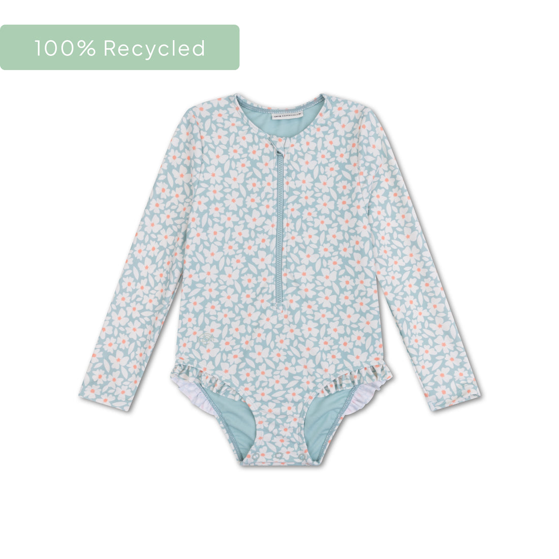 Florish | Verde Costume da bagno UV a maniche lunghe per bambina
