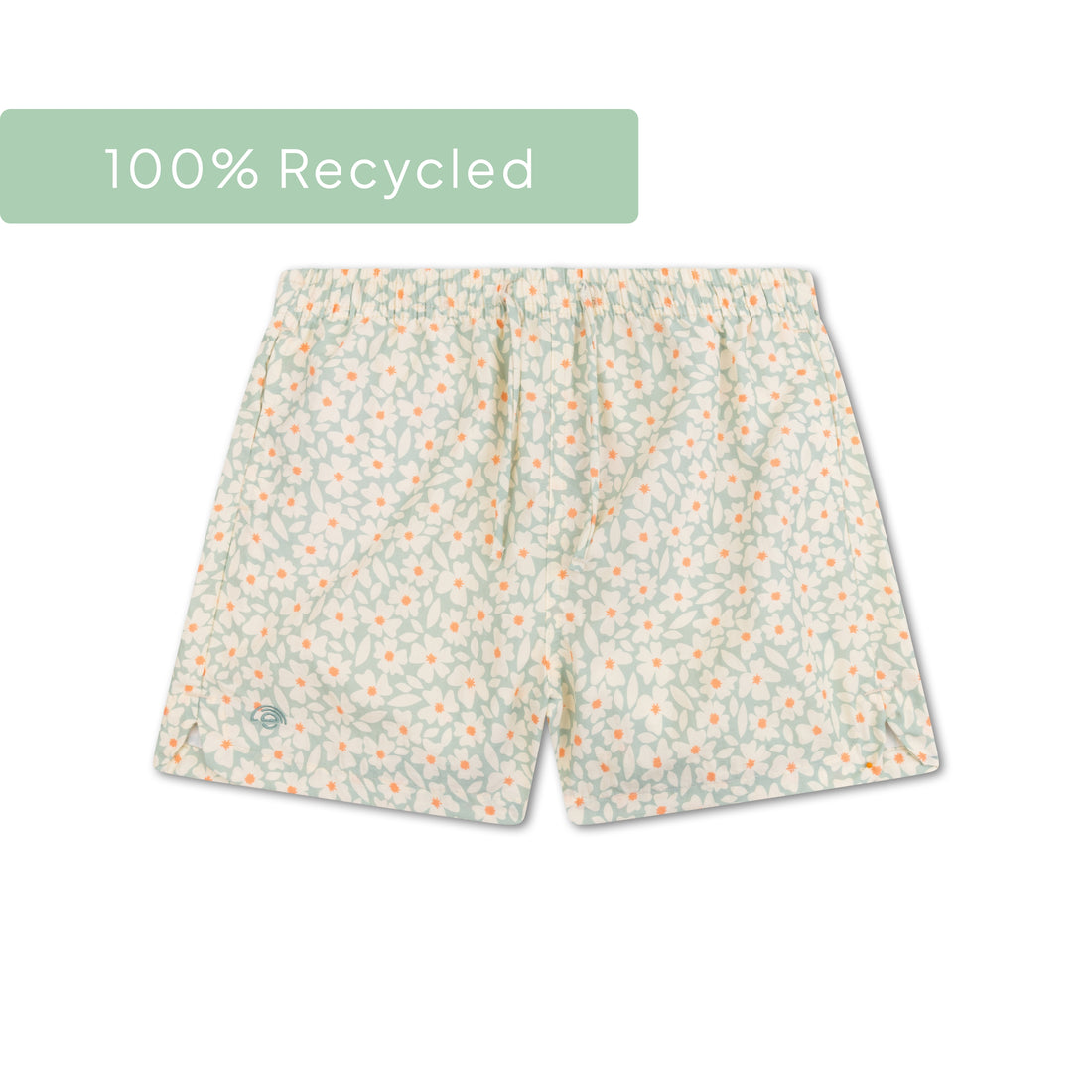 Pantaloncini da bagno UV per ragazze verdi e a fiori
