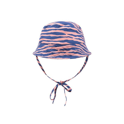 SE UV Zonnehoedje Blauw Oranje Zebra