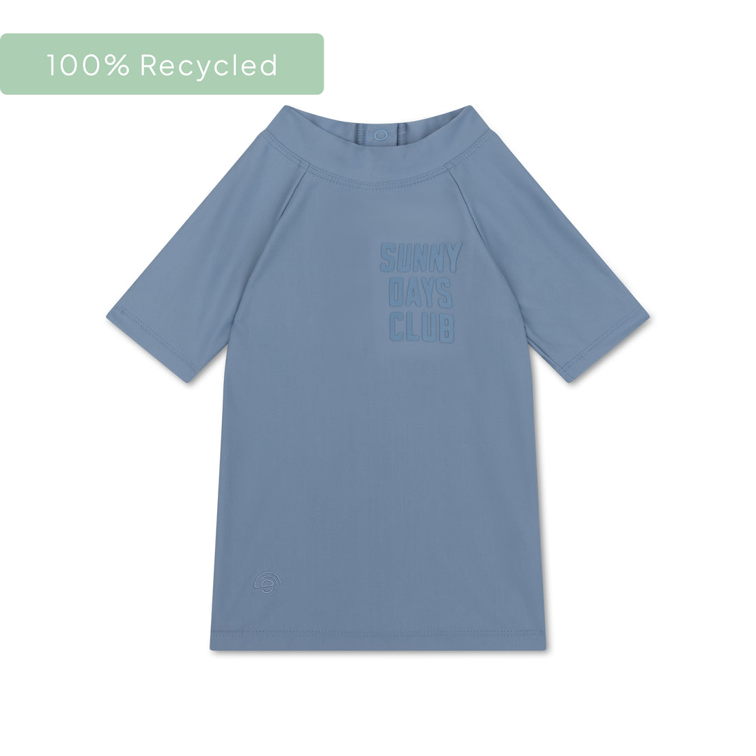 Pure Tones | Blue UV Swim Shirt with Short Sleeves