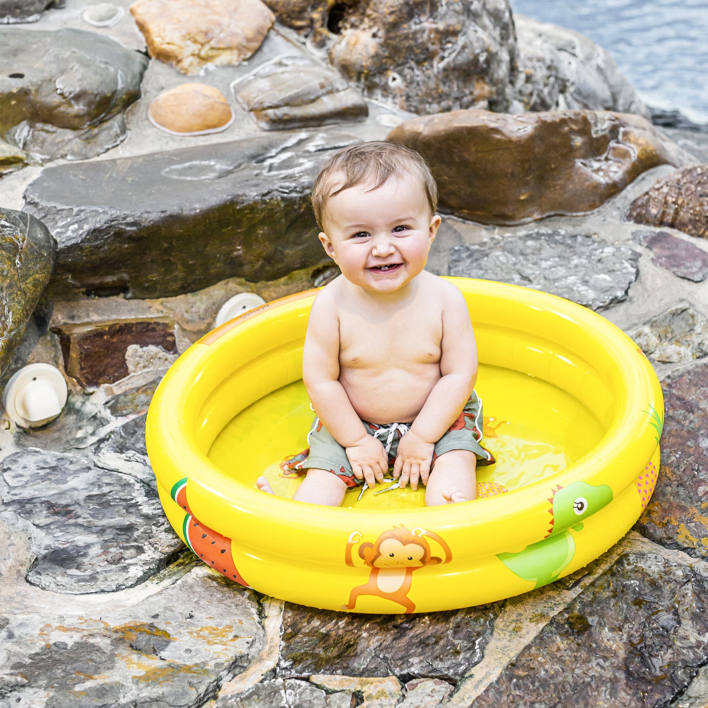 Schwimmbad einkaufen Baby-Pool gelb
