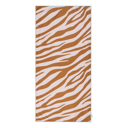 SE Microvezel Handdoek Zebra Oranje 135 x 65 cm