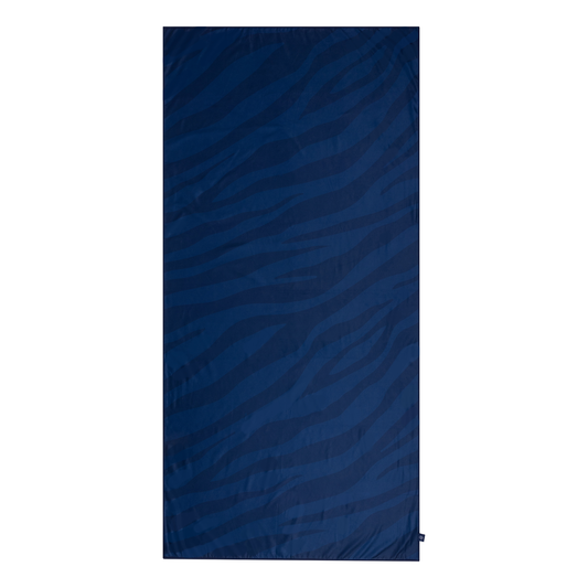 SE Microvezel Handdoek Blauw Zebra 135 x 65 cm