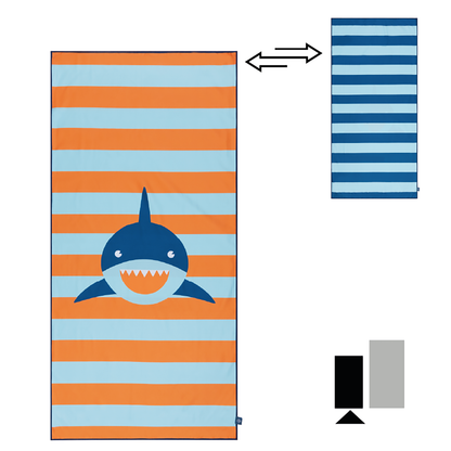 SE Microfiber Towel Sharks 135 x 65 cm