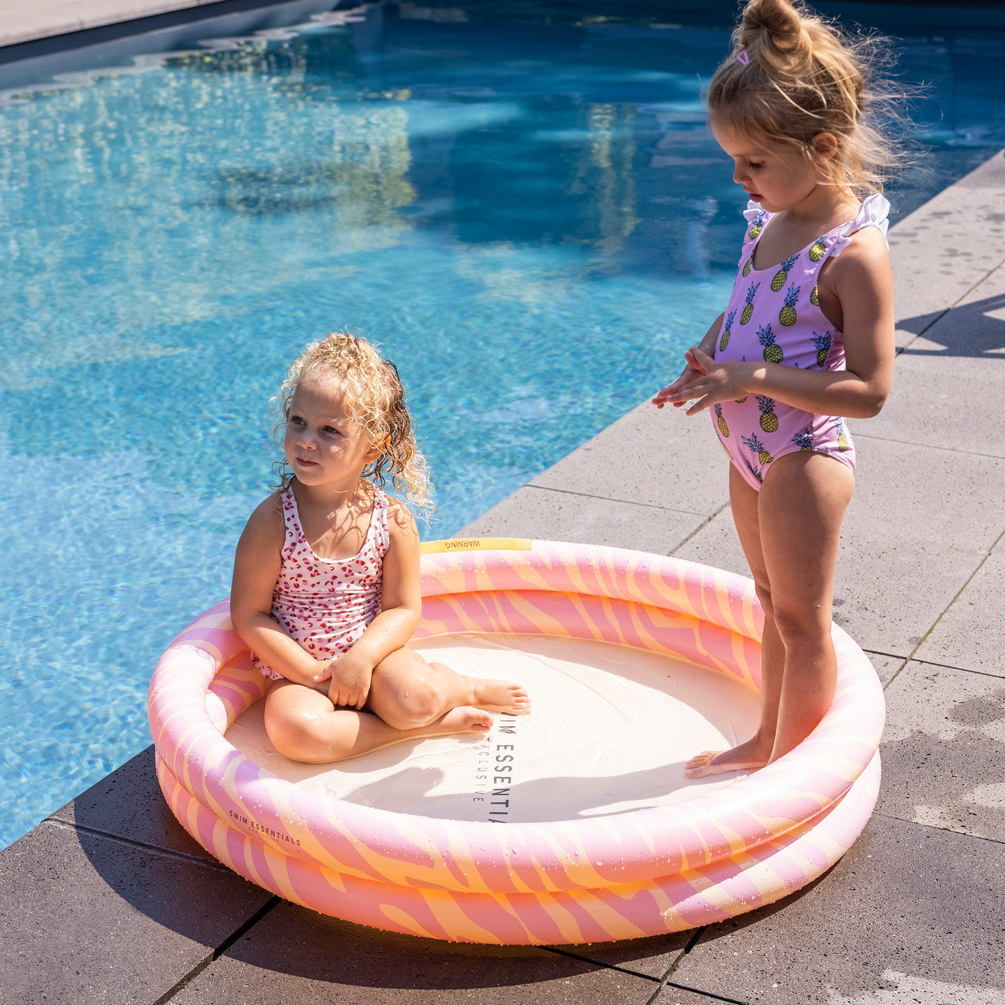 SE Kinder Zwembad Roze Zebra Ø 100 cm