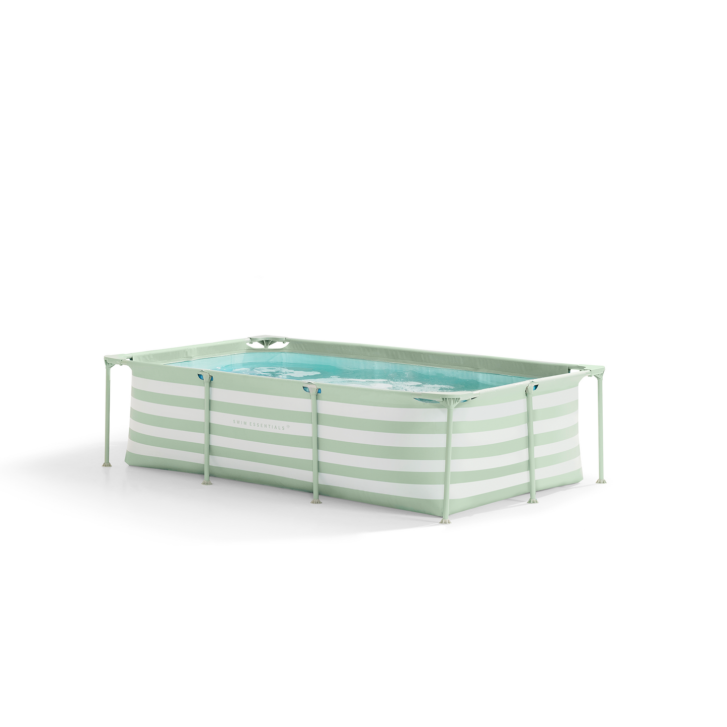 SE Frame zwembad 260x160x65 cm Groen Wit - met filterpomp