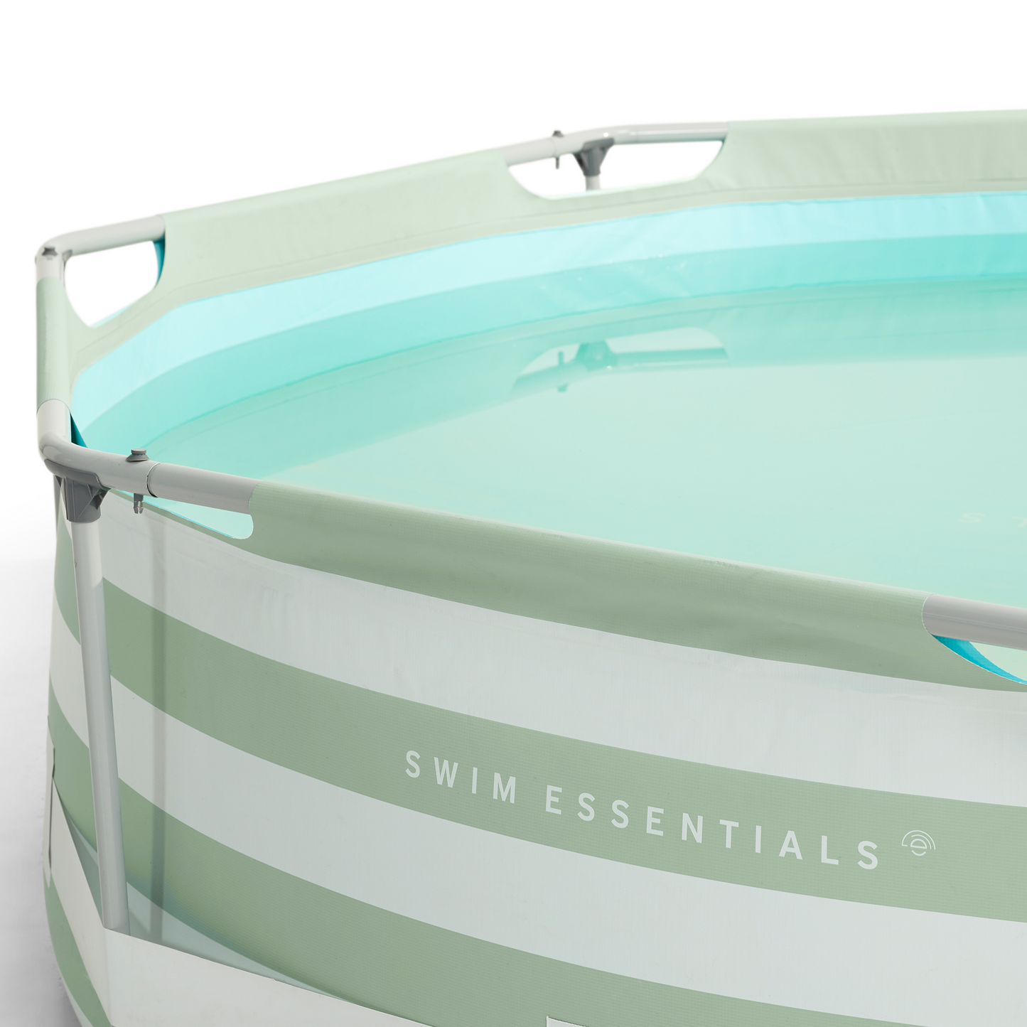 SE Frame zwembad rond 305x76 cm Groen Wit - met filterpomp