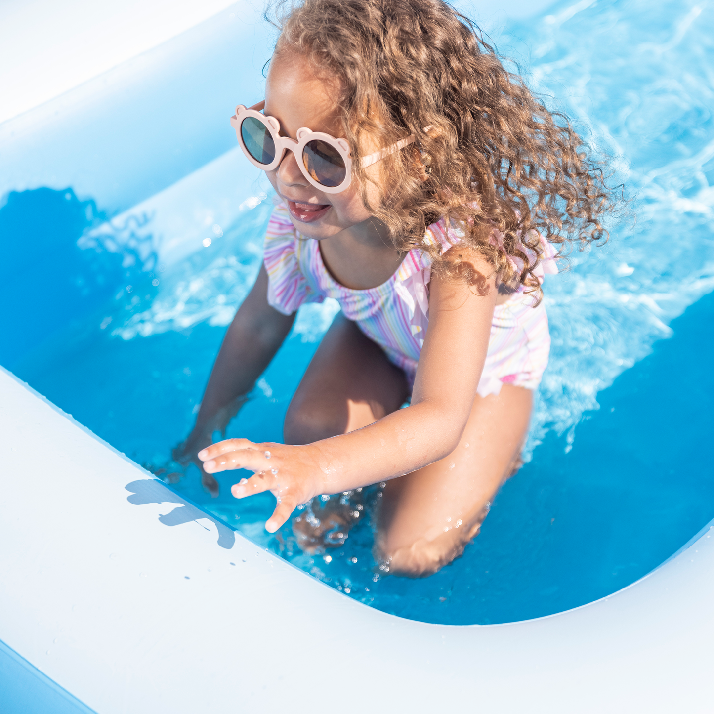 SE Inflatable Pool Blue 211 x 132 x 46 cm
